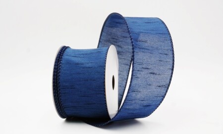Fita aramada azul plissada, sanfonada e enrugada_KW0481GC-4-4